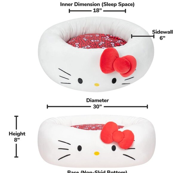Squishmallow Official Hello Kitty Pet Bed Large Size NWT - Picture 6 of 6